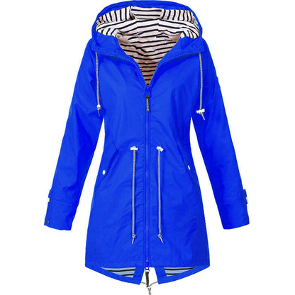 Sofia | Long Rainproof Hooded Coat