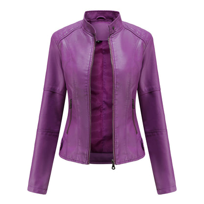 Aria | Classic Leather Jacket