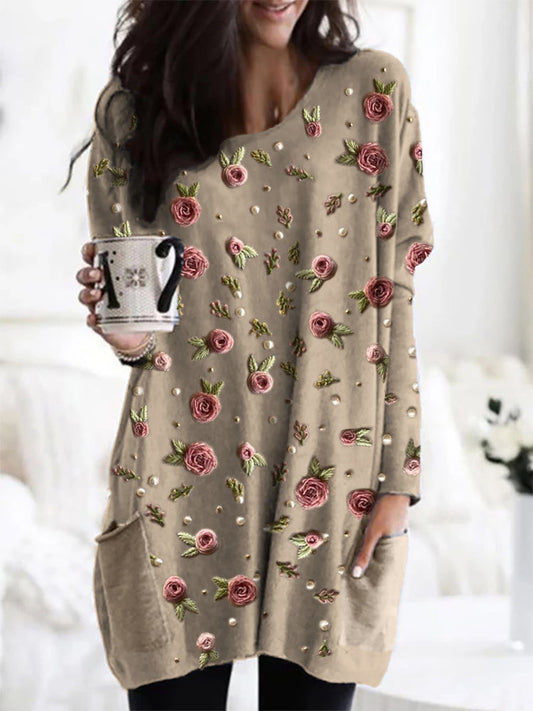 Riley | Elegant Embroidered Loose Sweater