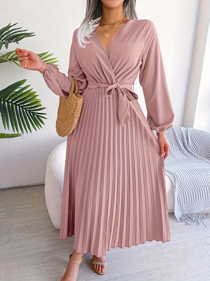Bianca | Lunaria Elegant Pleated Dress 