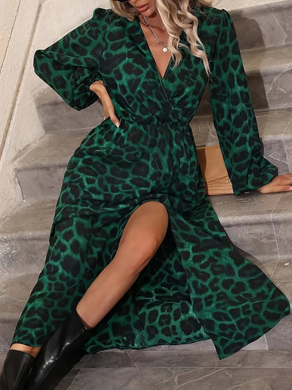 Caroline | Elegant Wrap Maxi Dress 