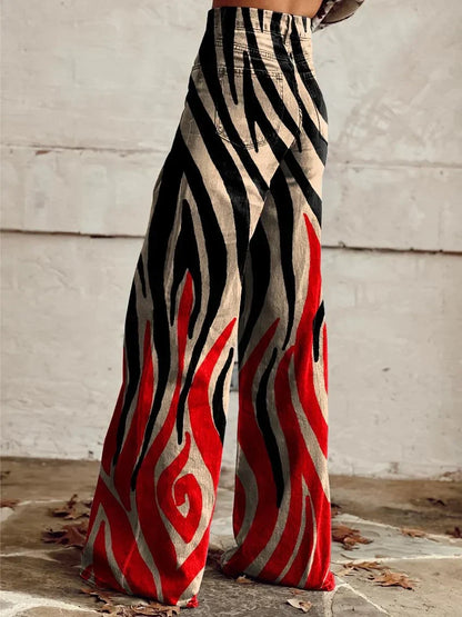 Alice | Stylish Wide-Leg Patterned Pants