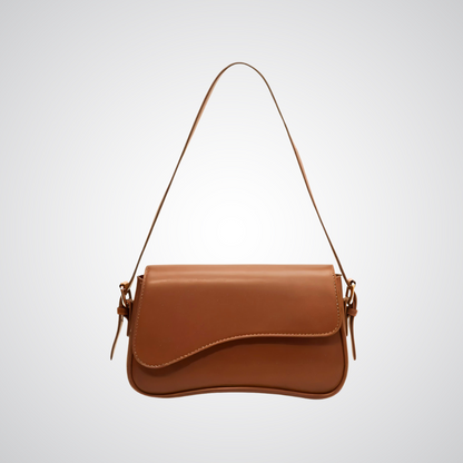Erica | Curved Leather Shoulder Bag