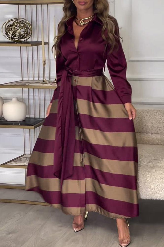 Elisa™ | Gestreepte Jurk