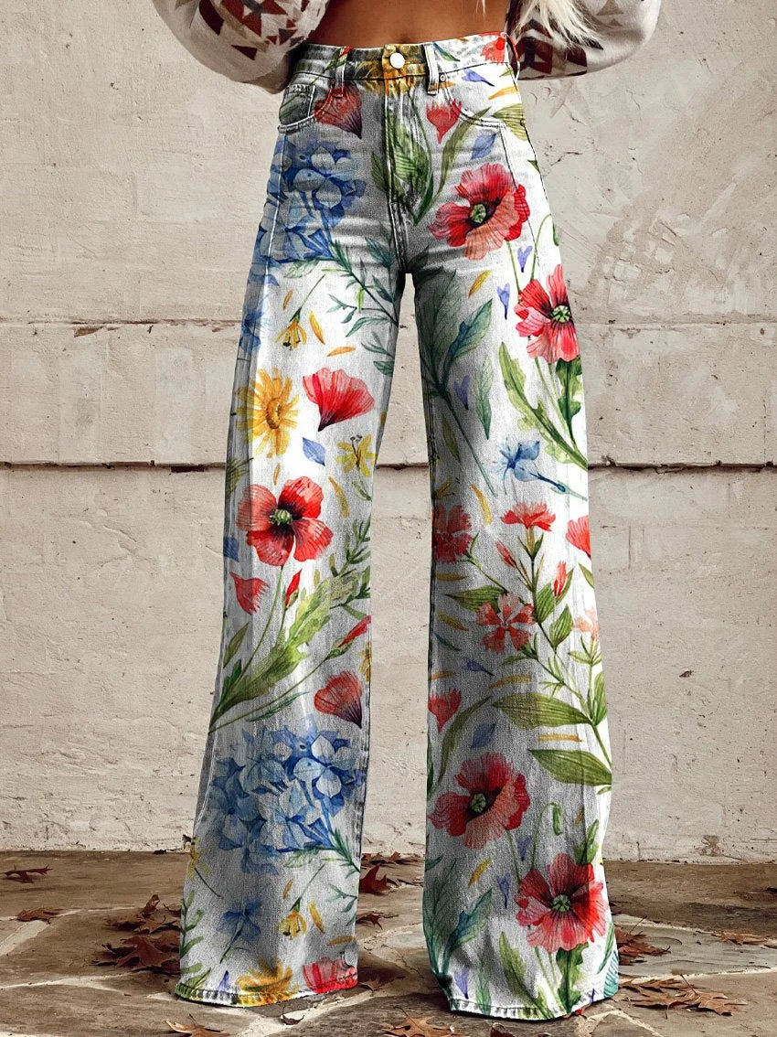 Danielle | Relaxed Fit Floral Pants