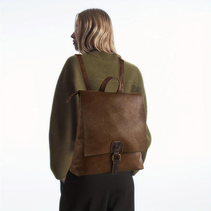 Claudia | Vintage Classic Buckle Backpack