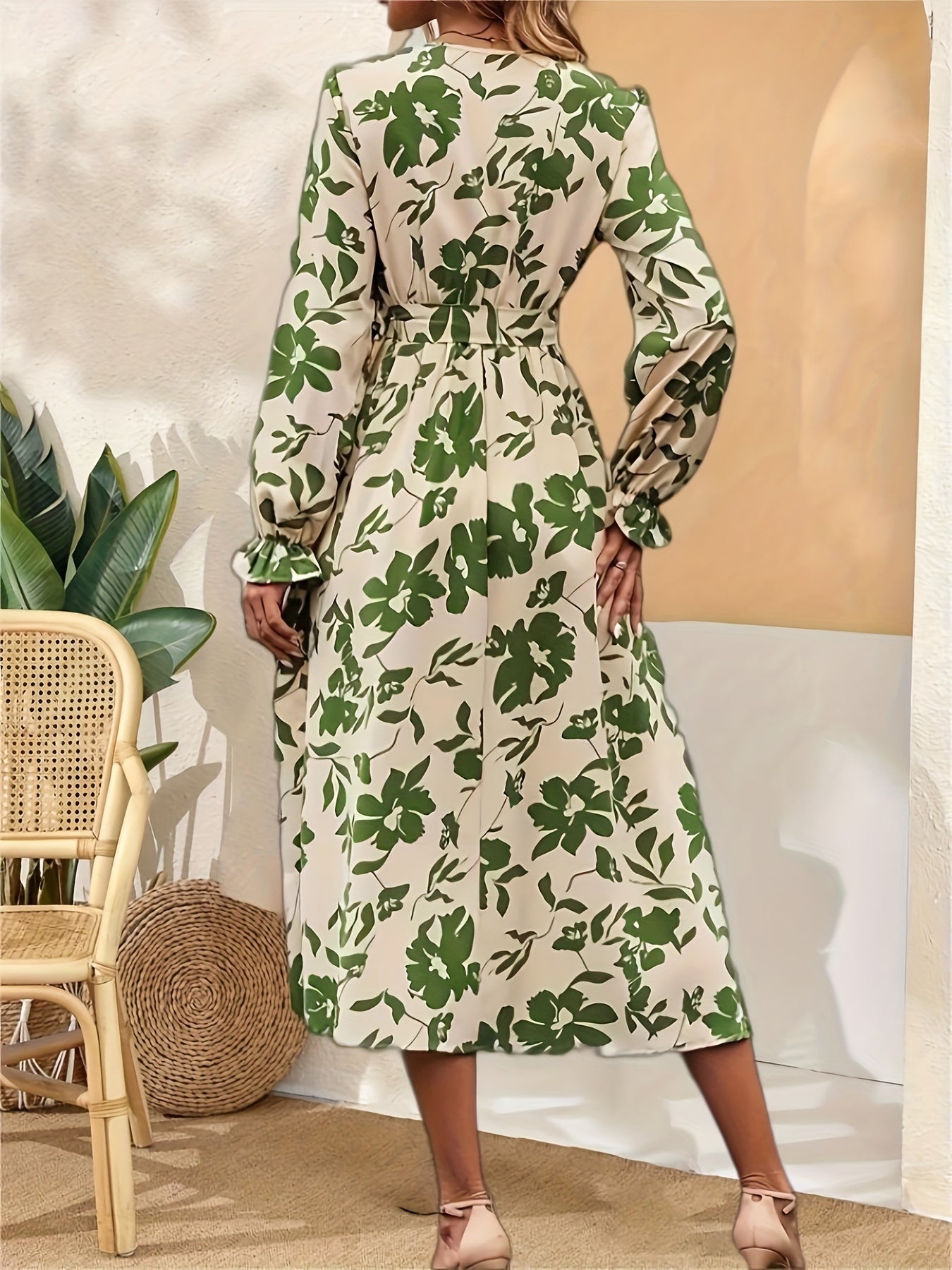 Audrey | Elegant Floral Wrap Dress 
