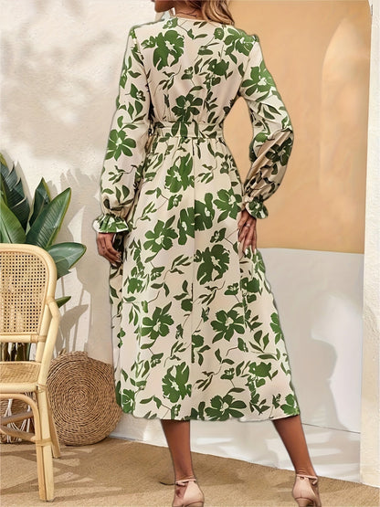 Audrey | Elegant Floral Wrap Dress 