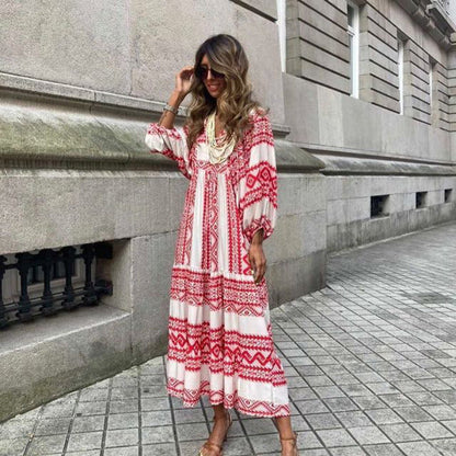 Linda™ | Lange bohemian jurk