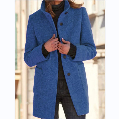 Margot | Retro Button Wool Coat