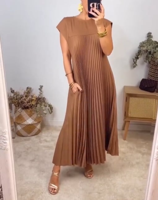 Joyce™ | Elegant Geplooide Jurk