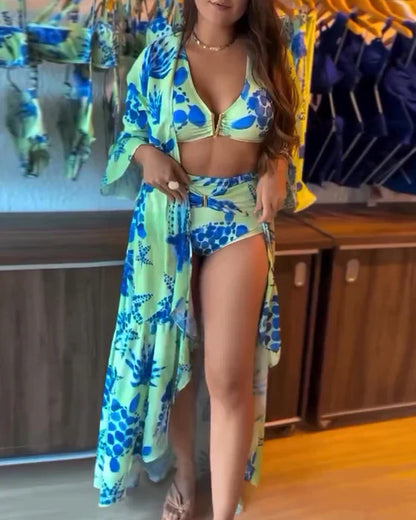 Wendy | Floral Print Swimwear Set