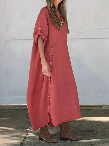 Verity | Relaxed Casual Button-Down Dress