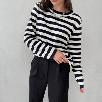Emma | Casual Striped Knit Top