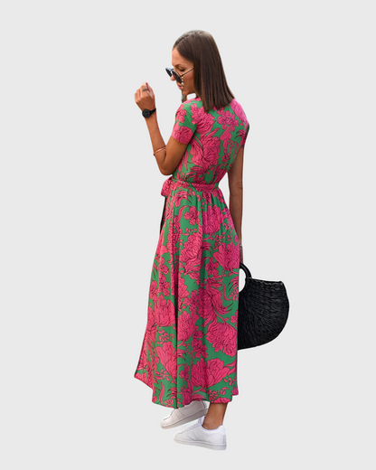 Natalie | Stylish Print Casual Maxi Dress