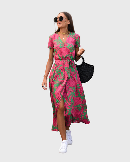 Natalie | Stylish Print Casual Maxi Dress