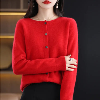 Annika™ - Soft and elegant wool cardigan