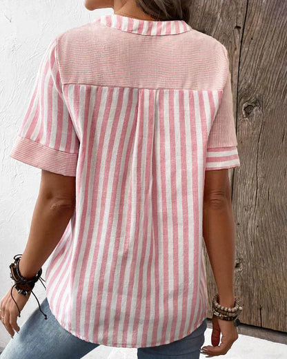 Frederique™ | Elegante gestreepte blouse