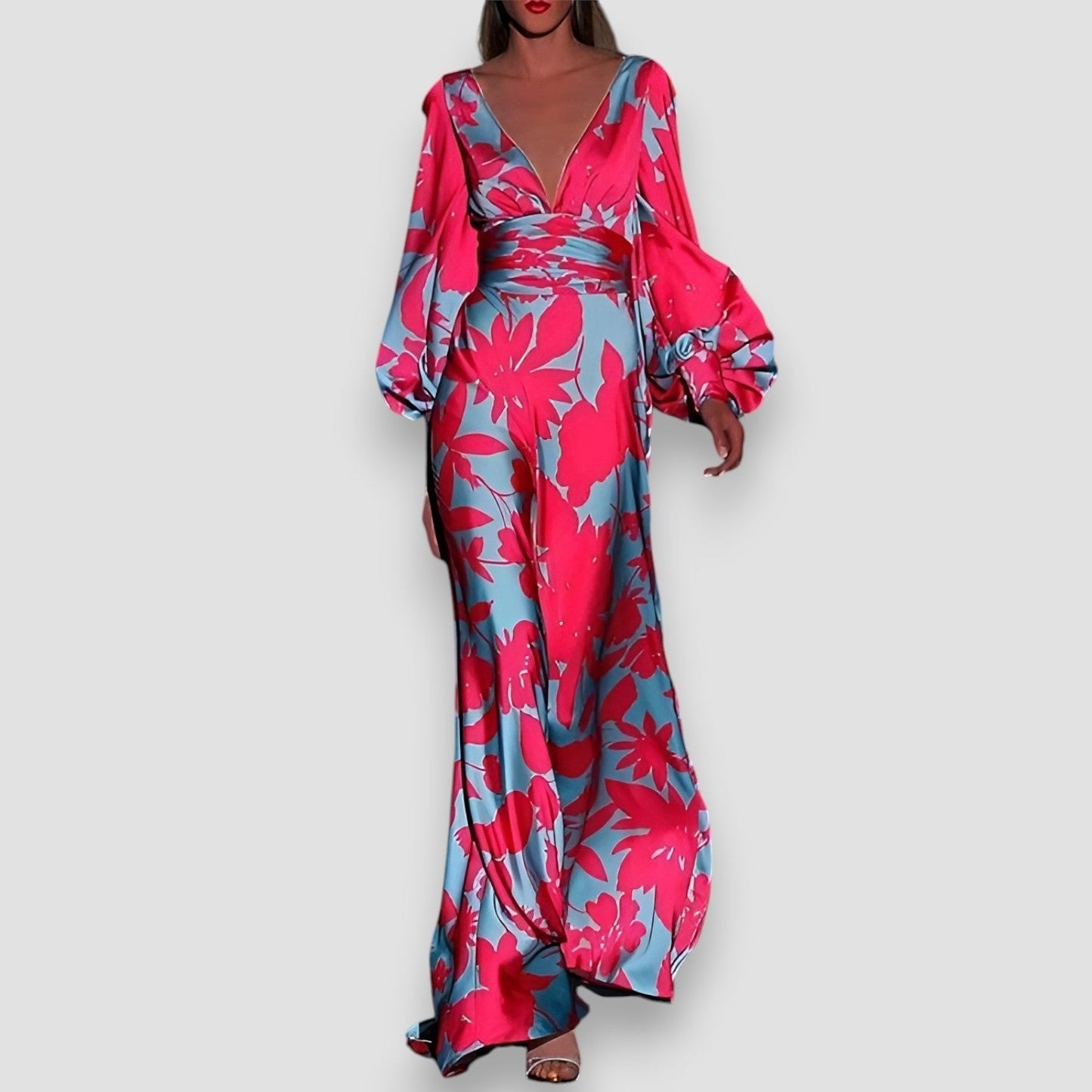 Diana | Elegant Vibrant Satin Dress