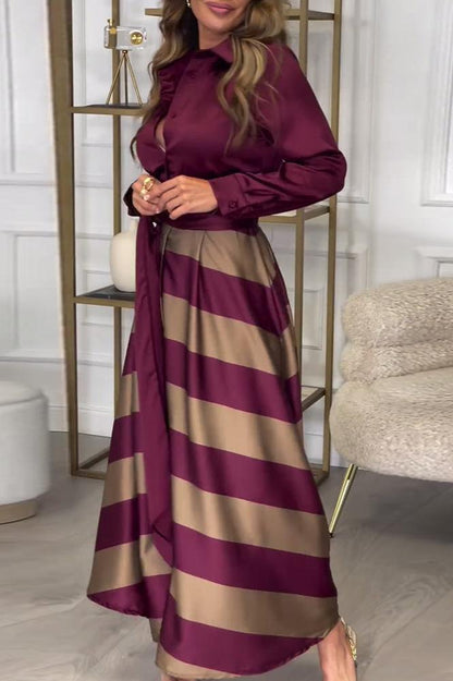 Elisa™ | Gestreepte Jurk