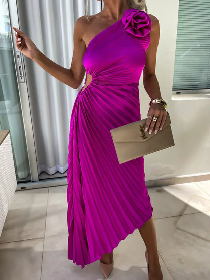 Chloe | Elegant Pleated Summer Dress