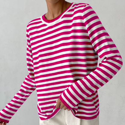 Emma | Casual Striped Knit Top