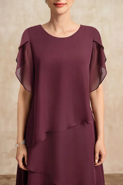 Diana | Elegant Layered Midi Dress 