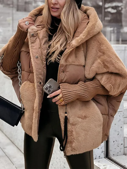 Women's hooded bomber jacket 