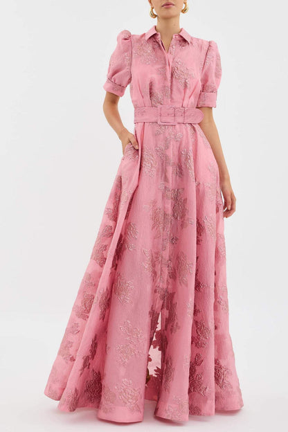 Delilah | Stylish Belted Floral Maxi Dress