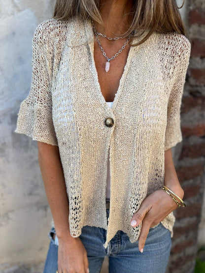Diana | Stylish Open-Front Knit Cardigan