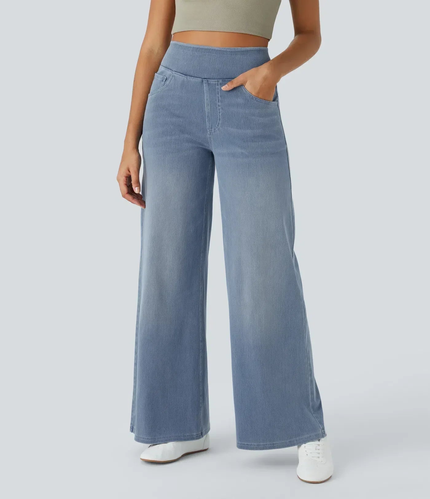 Evie™  | Comfy Elastische Broek met Hoge Taille