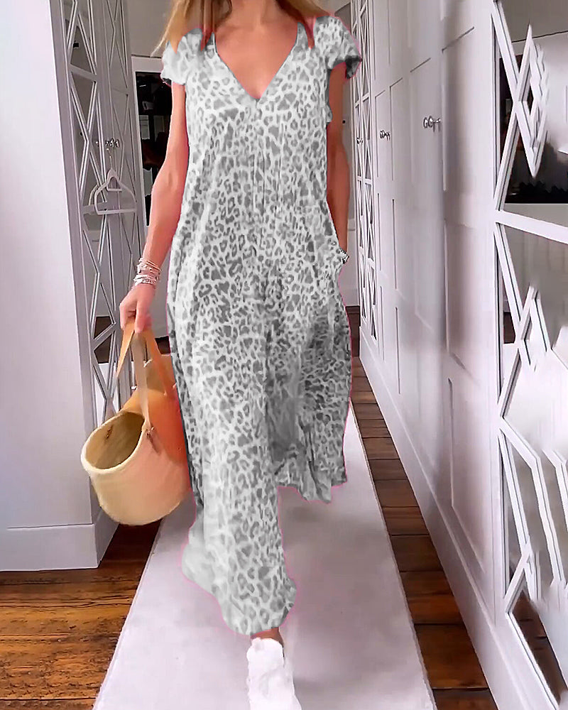 Nicole | Casual Leopard Print Dress