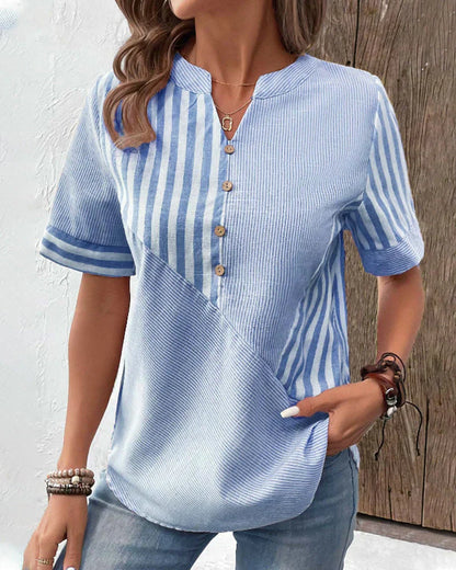 Frederique™ | Elegante gestreepte blouse