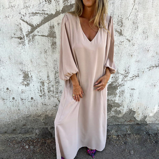 Gerda™ | Lange boho jurk met zakken