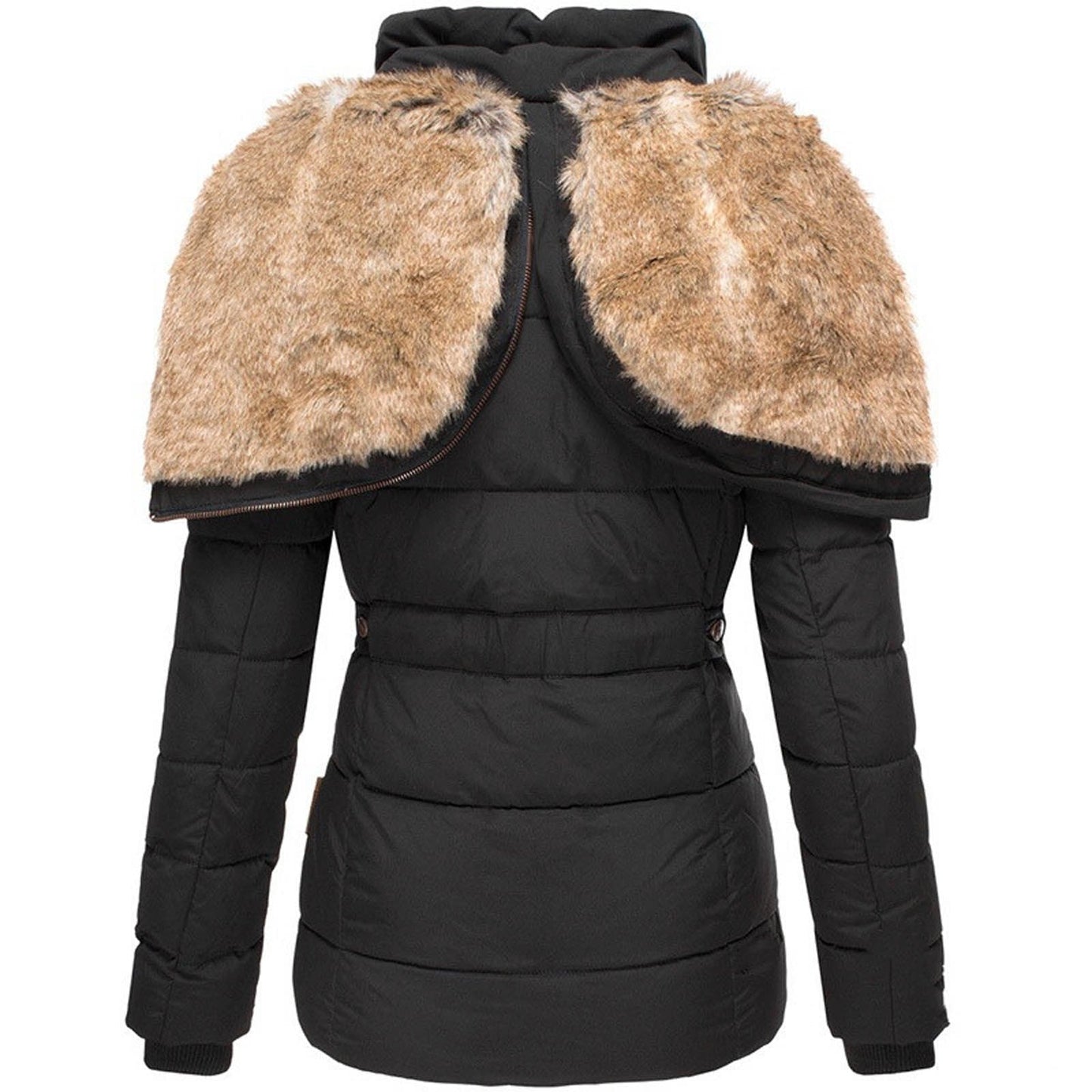 Belén - Warm Winter Coat with Fur Lining 
