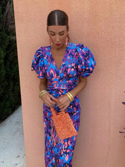 Alice | Bold Print Puff Sleeve Dress