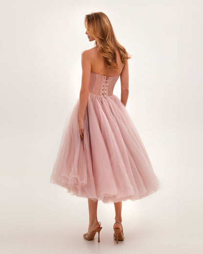 Anna | Elegant Strapless Tulle Dress