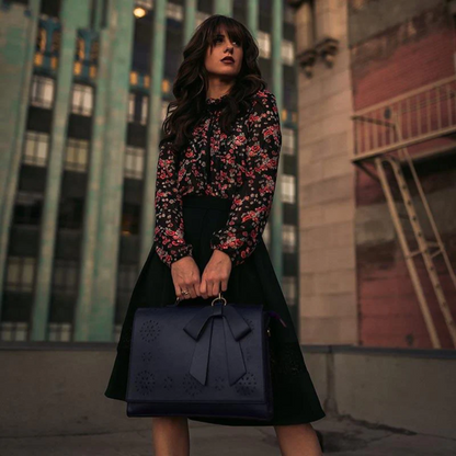 Caitlin | Elegant Bow Flap Tote Bag