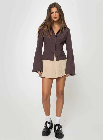 Emma - Blouse in retrostijl met knoopsluiting