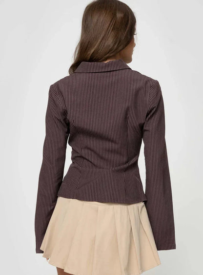 Emma - Blouse in retrostijl met knoopsluiting