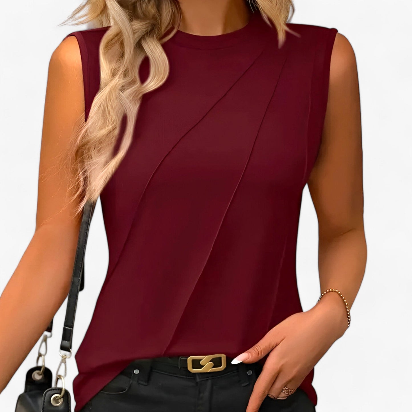 Maren | Sleek Sleeveless Detail Top