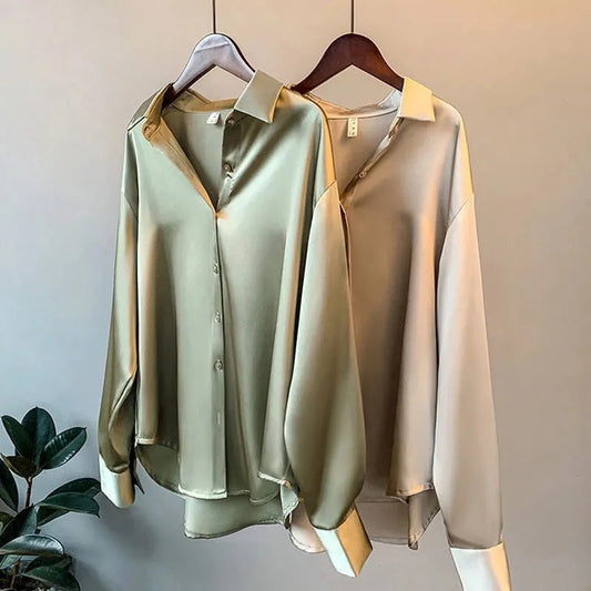 Ladies satin shirt