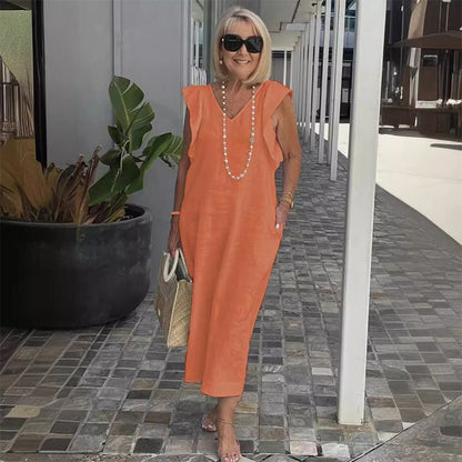 Bonnie | Stylish V-Neck Loose-Fit Summer Dress
