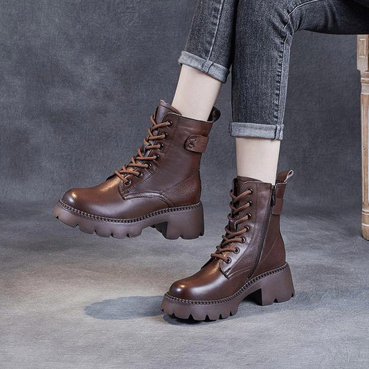 Women's orthopedic leather boots - perfect gift 