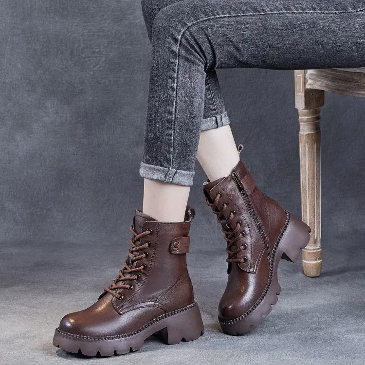 Women's orthopedic leather boots - perfect gift 