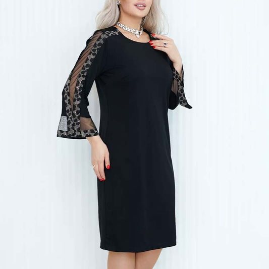 Paula - Elegante patchworkjurk