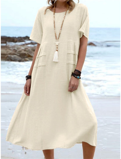 Martha™ | Elegante jurk met ronde hals