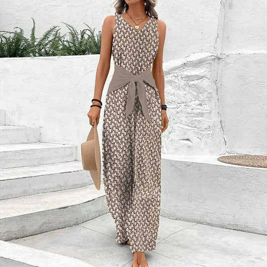 Christine™ | Mouwloze Jumpsuit met ronde hals