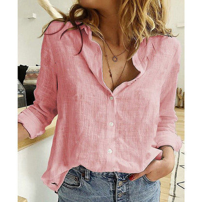 Whitney | Casual Printed Linen Shirt
